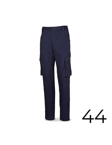 Calça Stretch 98% Algodão 2% Elastano 240g Azul Marinho Tamanho 44