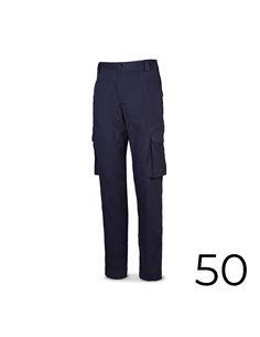 Calça Stretch 98% Algodão 2% Elastano 240g Azul Marinho Tamanho 50