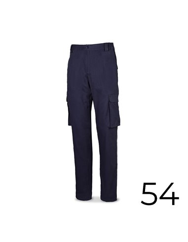 Calça Stretch 98% Algodão 2% Elastano 240g Azul Marinho Tamanho 54