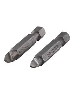 pack de 2 puntas tornillos defectuosos con cabeza especial 2982000 wolfcraft