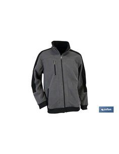 Polar Walker Jacke 370 g/M Grau-Schwarz Größe XL