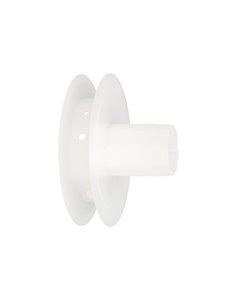 Disco Plastico Compacto Para Persianas. Rodamieto 120x40 mm. Para cintas hasta 20 mm.