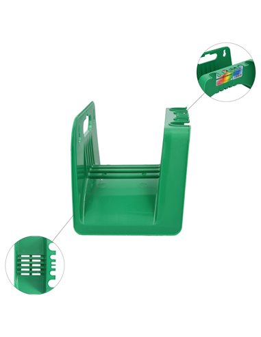 Soporte Para Mangueras De Jardín. Fijación a la  Pared. Realizado en Plastico