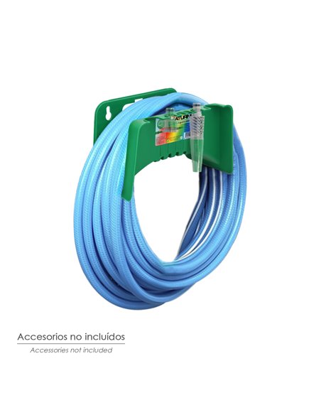 Soporte Para Mangueras De Jardín. Fijación a la  Pared. Realizado en Plastico