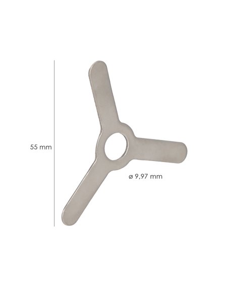 Peça de inserção para máquina picadora de carne Oryx nº 10 e 12