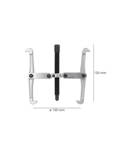 Extractores Interiores / Exteriores 2 Brazos Ø 100 mm. / 4" Extractor Paralelo, Extractor Rodamientos, Extractor Engranajes