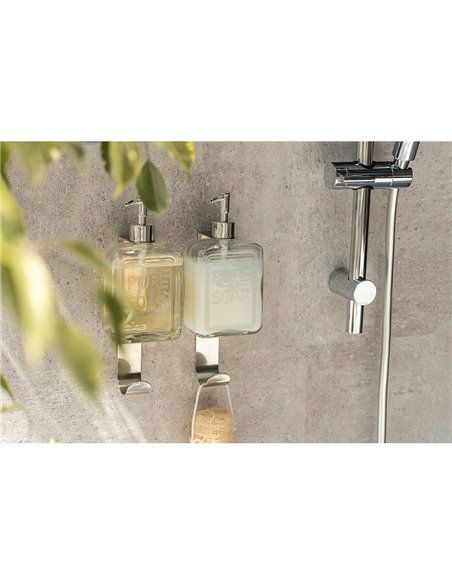 Dosificador de jabón pure soap transparente 24714100 wenko