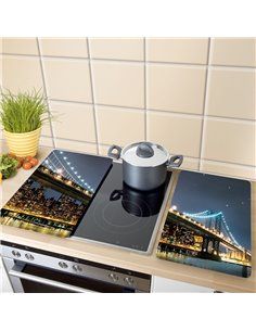 Placas cobertoras de vidrio universales brooklyn bridge 2 unid. 2521320100 wenko 2