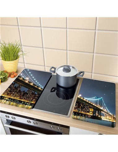Placas cobertoras de vidrio universales brooklyn bridge 2 unid. 2521320100 wenko