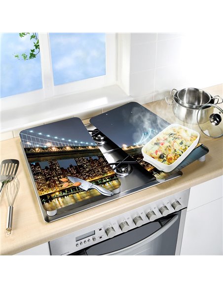 Placas cobertoras de vidrio universales brooklyn bridge 2 unid. 2521320100 wenko