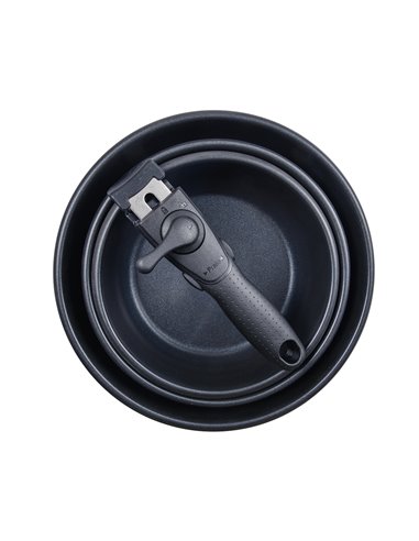 Set 3 sartenes acero inoxidable click & cook bergner