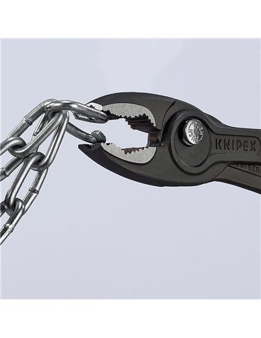 Alicate de agarre twingrip frontal ajustable 200mm knipex 82 01 200