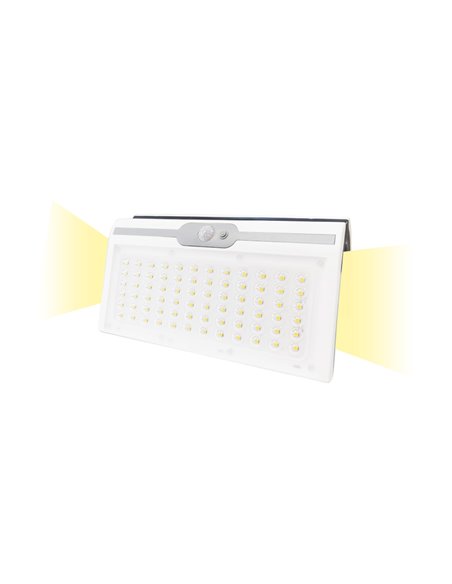 Aplique solar 6w 430lm 6.500k con sensor color blanco edm