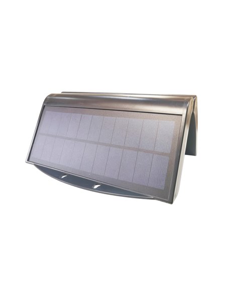 Aplique solar 6w 430lm 6500k com sensor Cor Preto EDM