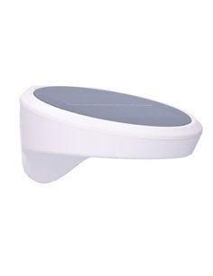 Aplique solar 1,8w 155lm 6.500k con sensor color blanco edm 2