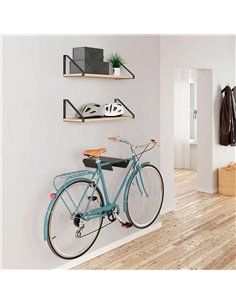 Soporte fijo bici 8070 acero negro mate rei 2