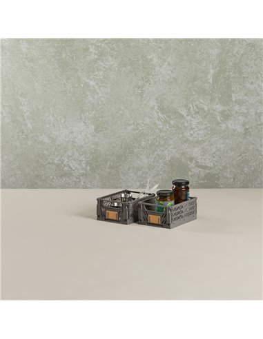 Caja almacenaje plegable 17x12.5x7cm set 2 piezas