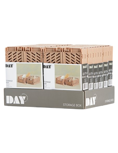Caja almacenaje plegable 17x12.5x7cm set 2 piezas