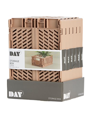 Caja almacenaje plegable 33x24,5x15cm set 2 piezas