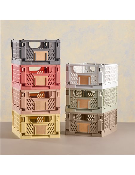 Caja almacenaje plegable 33x24,5x15cm set 2 piezas