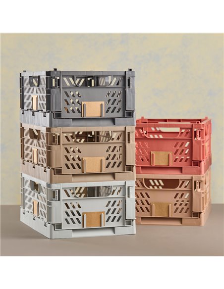 Caja almacenaje plegable 50x33x25cm set 2 piezas