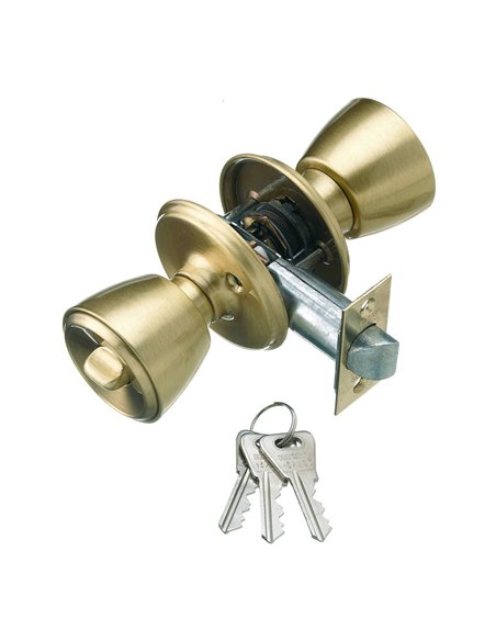 Cerradura con pomo para puerta de entrada 501b-3-3-70 mcm