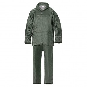 Fato de água impermeável de nylon verde tamanho 6-M
