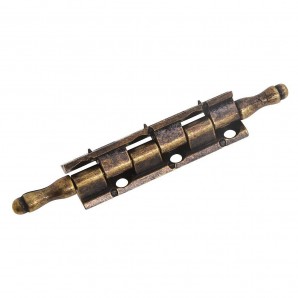 Bisagra Desmontable Con Pasador y Remate Oro Viejo 87 mm. 2