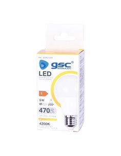 Lámpara LED estándar A60 5W E27 4200K 2