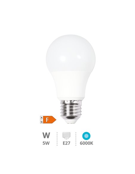 Lámpara LED estándar A60 5W E27 6000K