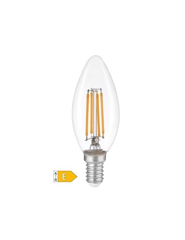 Bombilla de LED vela Serie Oro 4W E27 3000K