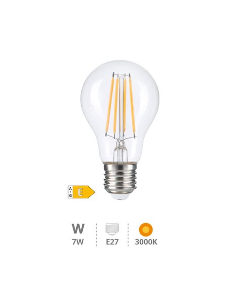 Lámpara LED estándar Serie Oro 7W E27 3000K