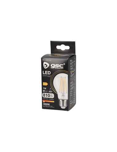 Lámpara LED estándar Serie Oro 7W E27 3000K