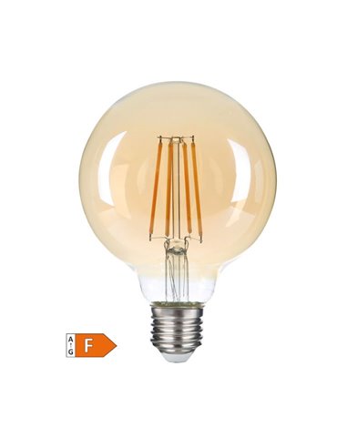 Lâmpada LED globo vintage G80 7W E27 2500K
