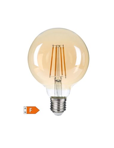 Lâmpada LED globo vintage G95 7W E27 2500K