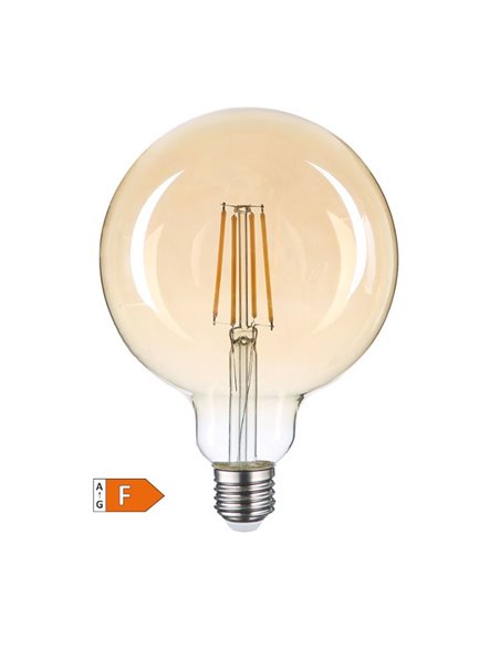 Bombilla de LED globo G125 Vintage 7W E27 2500K