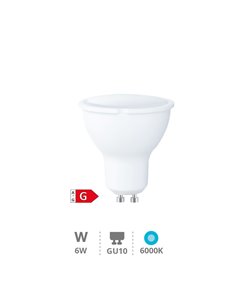 Lámpara LED dicroica 6W GU10 3000K regulable 2