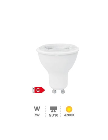 Lâmpada LED dicróica 38º 7W GU10 4200K