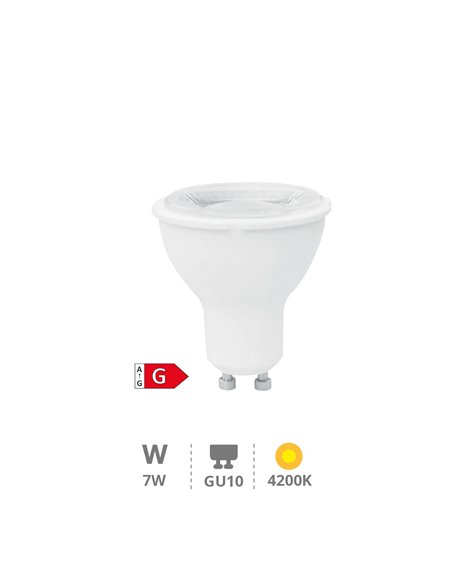 Lâmpada LED dicróica 38º 7W GU10 4200K