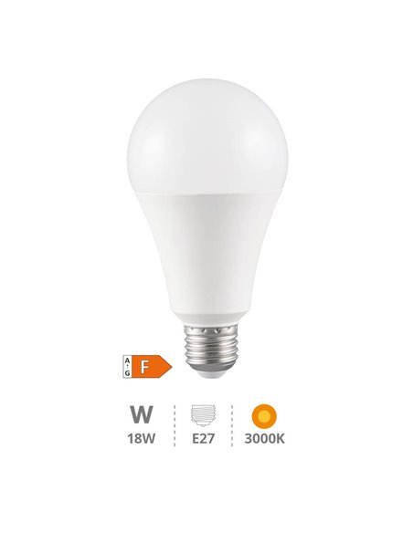 Lámpara LED estándar A65 18W E27 3000K