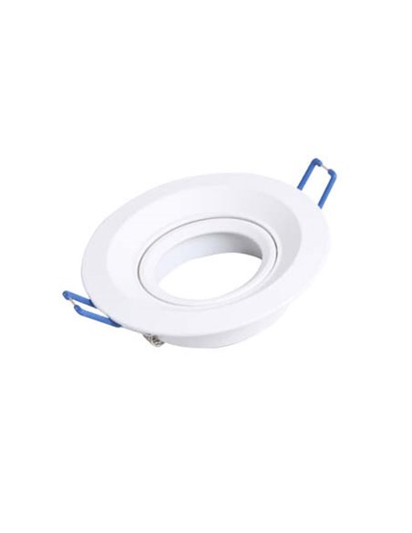 Aro empotrable basculante redondo Blanco