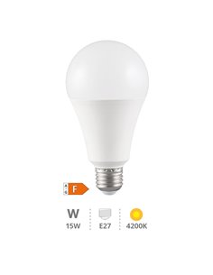 Lámpara LED estándar A60 15W E27 4200K 2