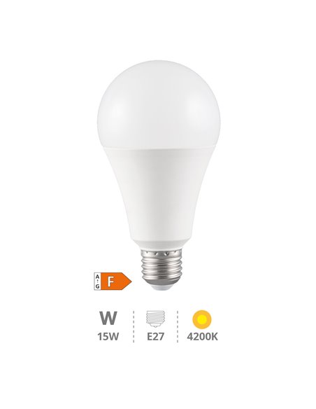 Lámpara LED estándar A60 15W E27 4200K