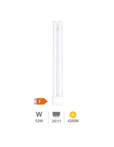 Lâmpada LED PL 12W 2G11 4200K