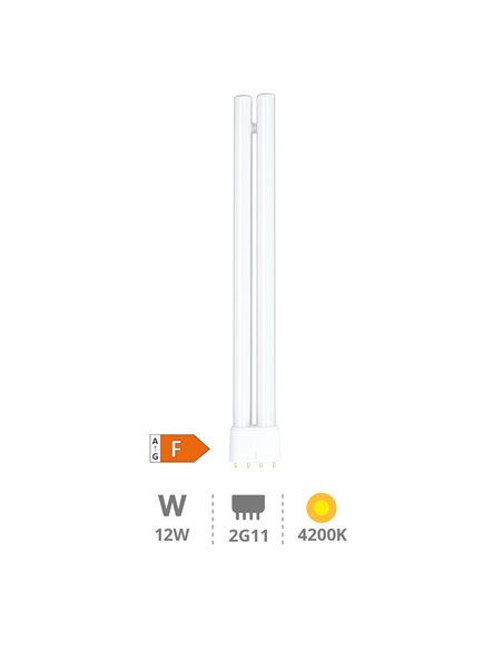 Lâmpada LED PL 12W 2G11 4200K