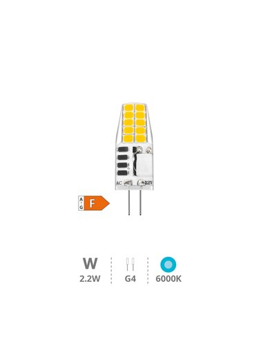 Lámpara LED SMD 2,2W G4 6000K 12V