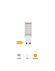 Lámpara LED SMD 4,8W G9 3000K 2