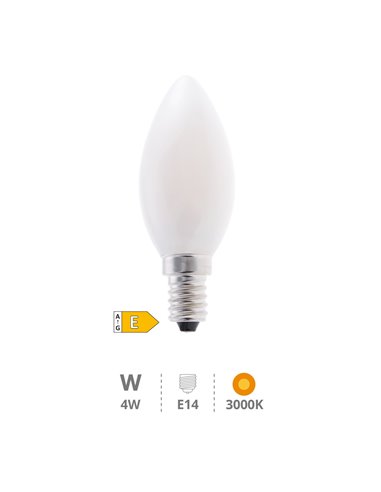 Bombilla de LED Vela Cristal filamento 4W E14 3000K