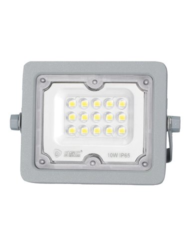 Proyector aluminio LED 10W 6500K IP65 Gris