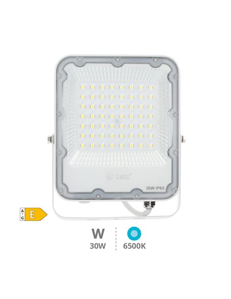 Proyector aluminio LED 30W 6500K IP65 Blanco